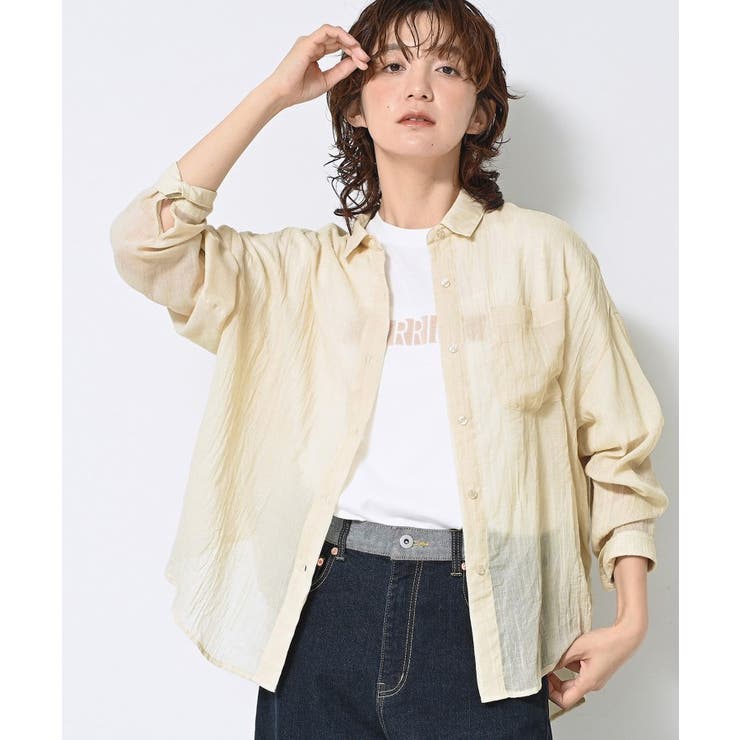 【洗える】シアーシャンブレーシャツ | Dessin | 詳細画像17 