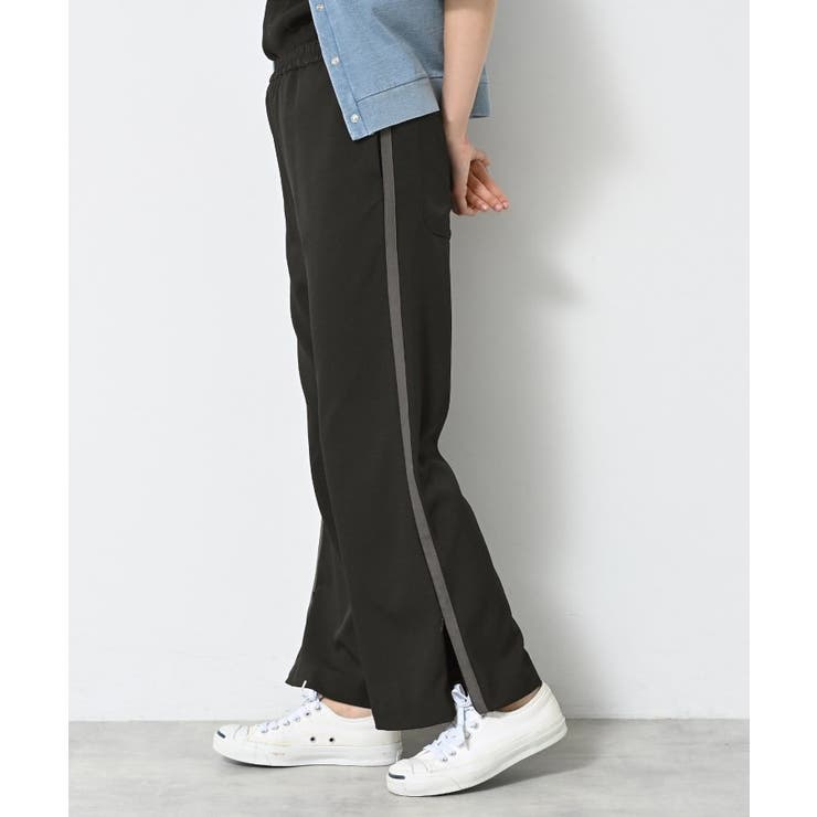 【接触冷感・洗える】フレアラインパンツ（サイドファスナ―付き） | Dessin | 詳細画像1 