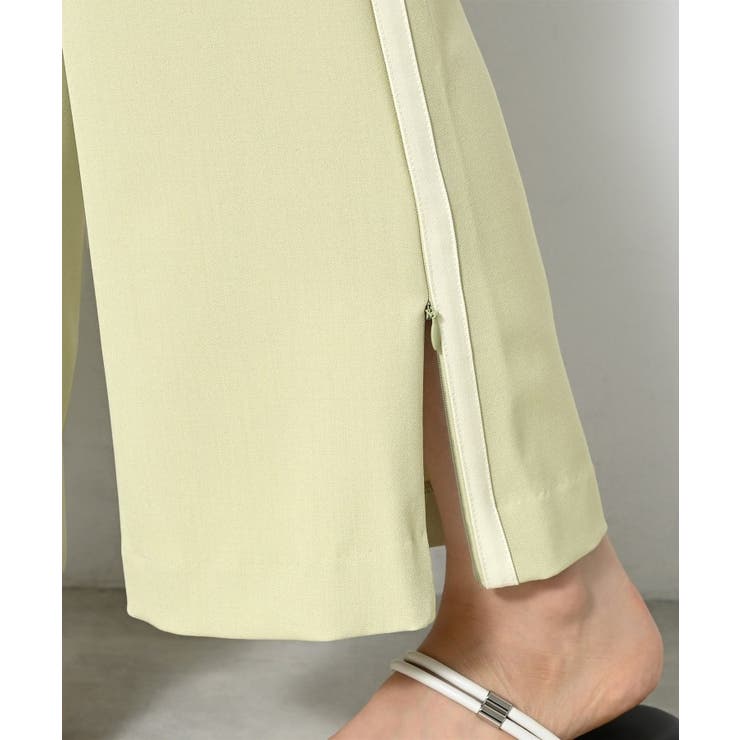 【接触冷感・洗える】フレアラインパンツ（サイドファスナ―付き） | Dessin | 詳細画像17 