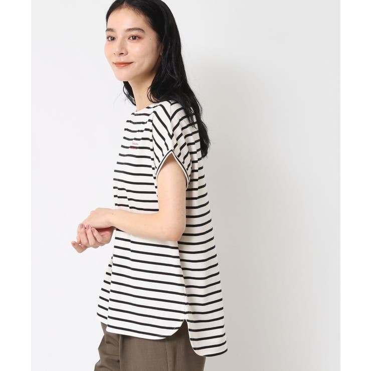 【洗える】フレンチスリーブロゴ入りTシャツ | Dessin | 詳細画像9 