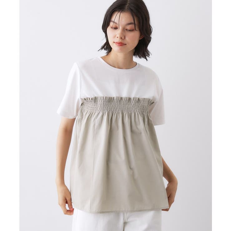 【洗える】ビスチェ風ドッキングカットソー | Dessin | 詳細画像5 