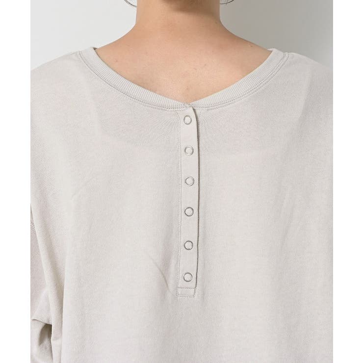 【360度可愛い/前後2WAY/洗える】ライトコットンヘンリーカットソー | Dessin | 詳細画像46 