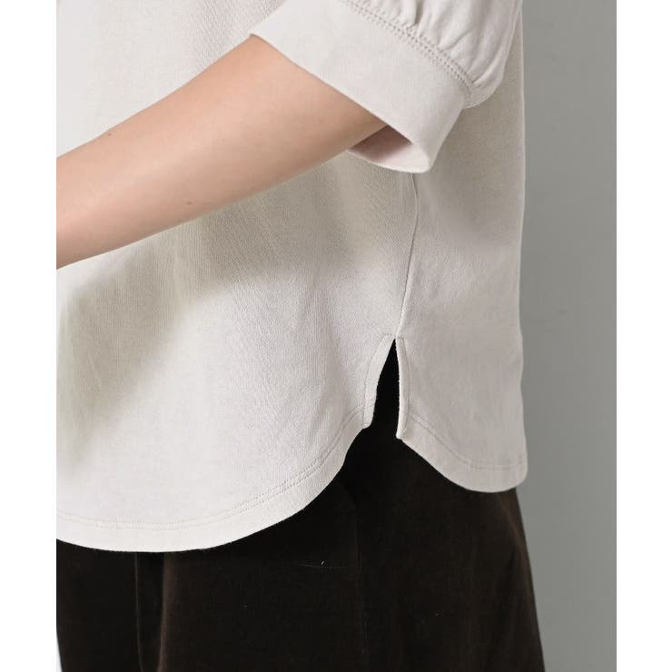 【360度可愛い/前後2WAY/洗える】ライトコットンヘンリーカットソー | Dessin | 詳細画像48 