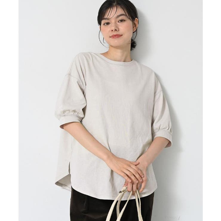 【360度可愛い/前後2WAY/洗える】ライトコットンヘンリーカットソー | Dessin | 詳細画像7 