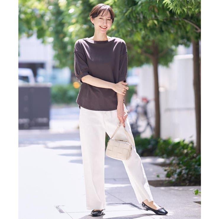 【360度可愛い/前後2WAY/洗える】ライトコットンヘンリーカットソー | Dessin | 詳細画像39 