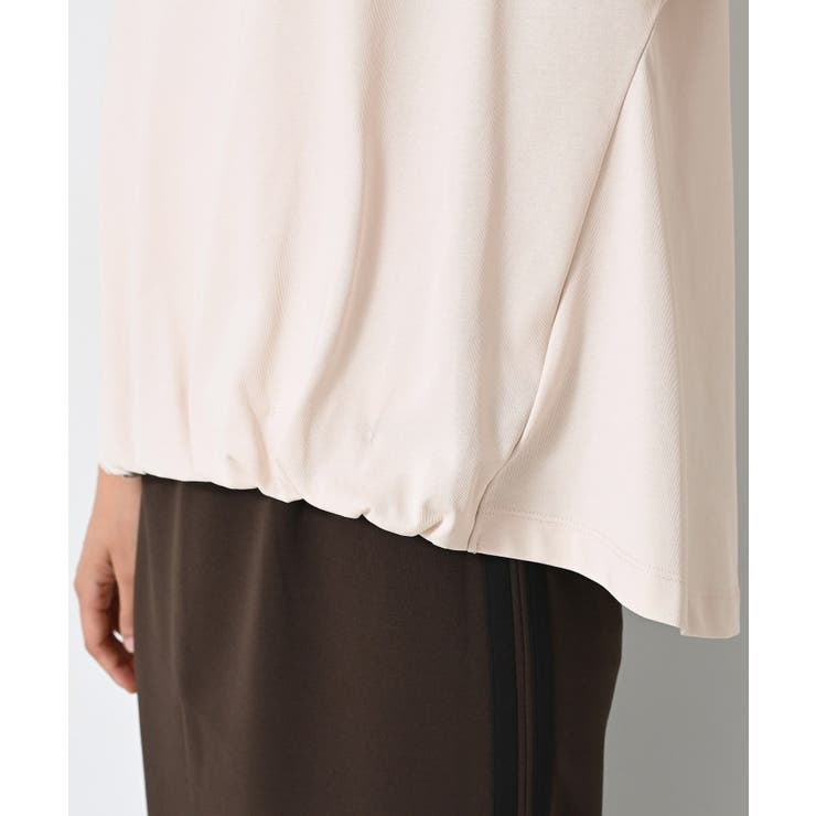 【二の腕カバー／UVカット】ロールアップスリーブ裾ギャザーカットソー | Dessin | 詳細画像22 