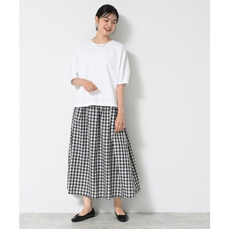 【二の腕カバー／UVカット】ランタンスリーブカットソー | Dessin | 詳細画像3 