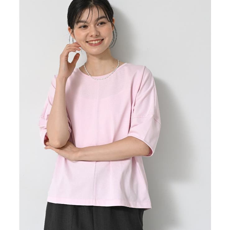 【二の腕カバー／UVカット】ランタンスリーブカットソー | Dessin | 詳細画像5 