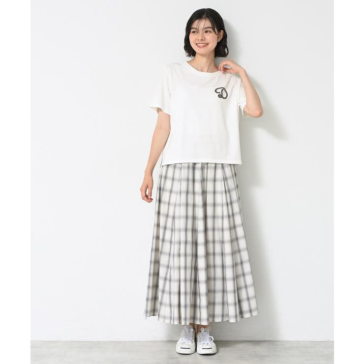 【洗える】チュール刺繍Tシャツ | Dessin | 詳細画像2 