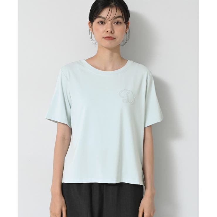 【洗える】チュール刺繍Tシャツ | Dessin | 詳細画像13 