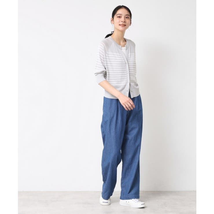 【洗える】キーネックカーディガン | Dessin | 詳細画像7 