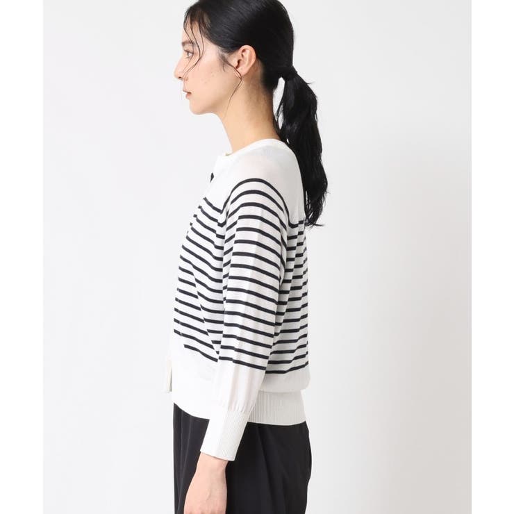 【洗える】キーネックカーディガン | Dessin | 詳細画像14 