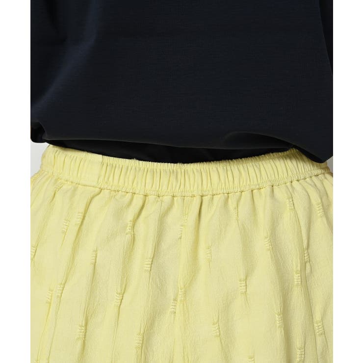 【ウエストゴム・洗える】ジャガードフレアースカート | Dessin | 詳細画像18 