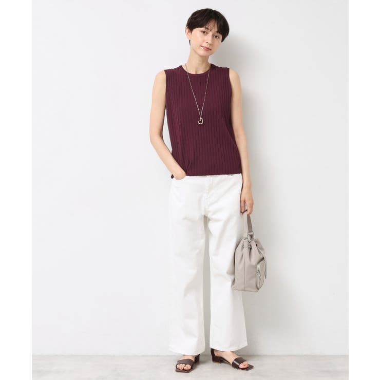 【洗える】リブノースリーブニット | Dessin | 詳細画像7 