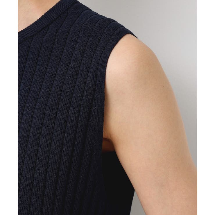 【洗える】リブノースリーブニット | Dessin | 詳細画像17 