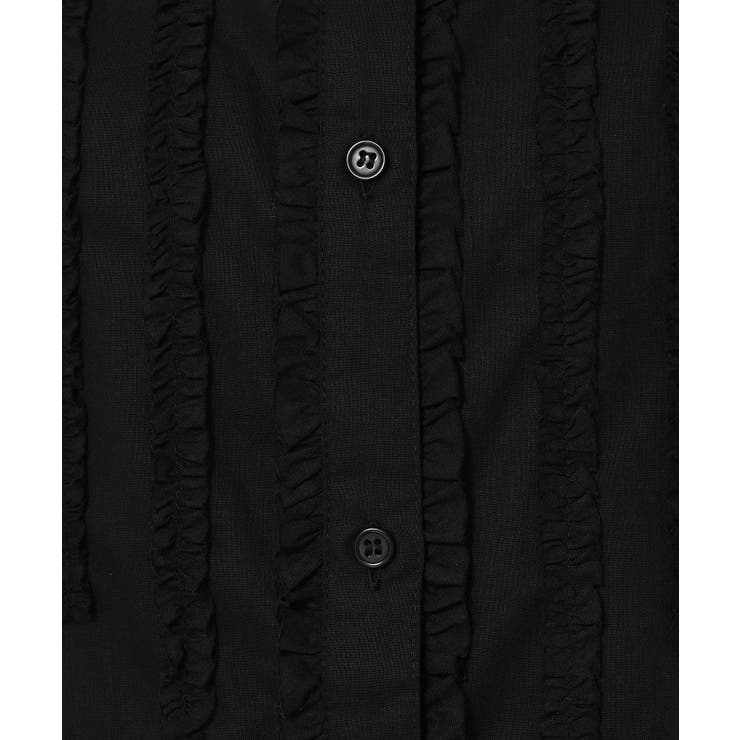 【洗える】スタンドカラーフリルブラウス | Dessin | 詳細画像8 