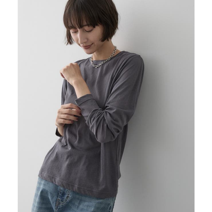 クルーネックシアーロングTシャツ | Dessin | 詳細画像5 