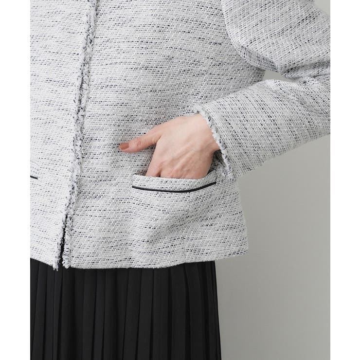 【入卒/セレモニー】ツイードクルーネックジャケット | Dessin | 詳細画像20 