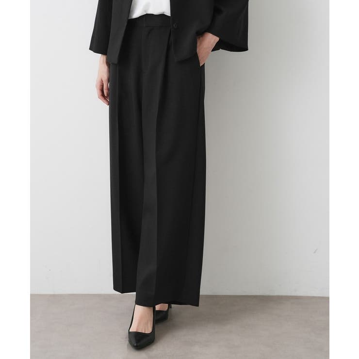 【入卒/セレモニー/セットアップ可能】ダブルクロスワイドパンツ | Dessin | 詳細画像2 
