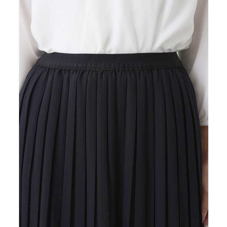 【入卒/セレモニー/ウエストゴム/洗える】シフォンプリーツスカート | Dessin | 詳細画像12 