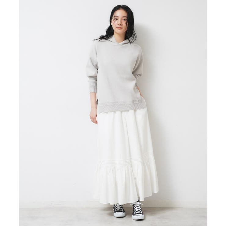 【ウエストゴム/洗える】コットンフレアスカート | Dessin | 詳細画像2 