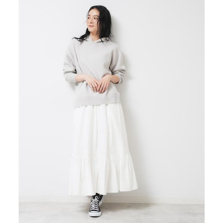 【ウエストゴム/洗える】コットンフレアスカート | Dessin | 詳細画像3 