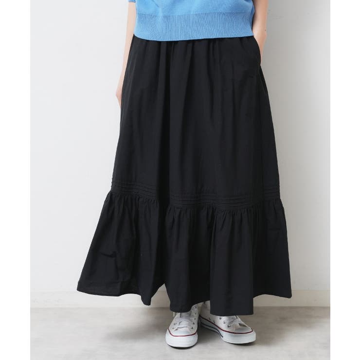 【ウエストゴム/洗える】コットンフレアスカート | Dessin | 詳細画像5 