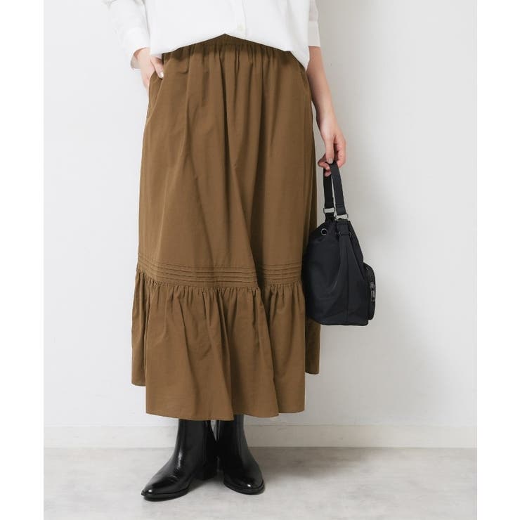 【ウエストゴム/洗える】コットンフレアスカート | Dessin | 詳細画像9 