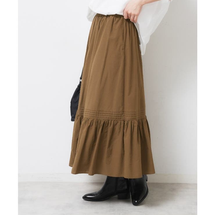 【ウエストゴム/洗える】コットンフレアスカート | Dessin | 詳細画像10 