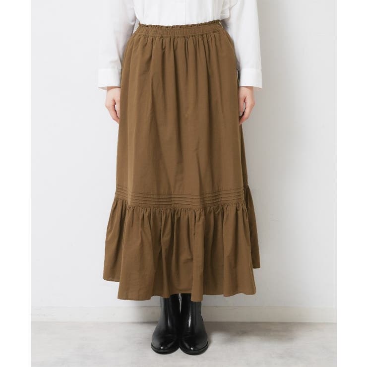 【ウエストゴム/洗える】コットンフレアスカート | Dessin | 詳細画像13 