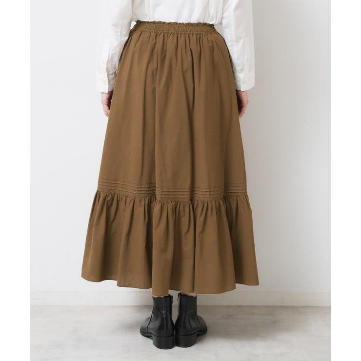 【ウエストゴム/洗える】コットンフレアスカート | Dessin | 詳細画像15 