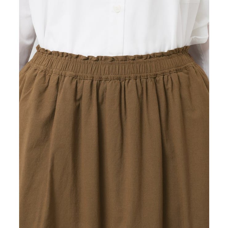 【ウエストゴム/洗える】コットンフレアスカート | Dessin | 詳細画像16 