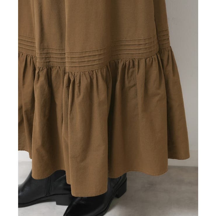 【ウエストゴム/洗える】コットンフレアスカート | Dessin | 詳細画像19 