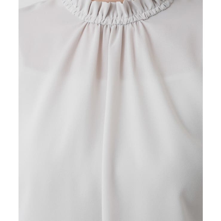 【入卒/セレモニー/洗える】フリルネックジョーゼットブラウス | Dessin | 詳細画像20 