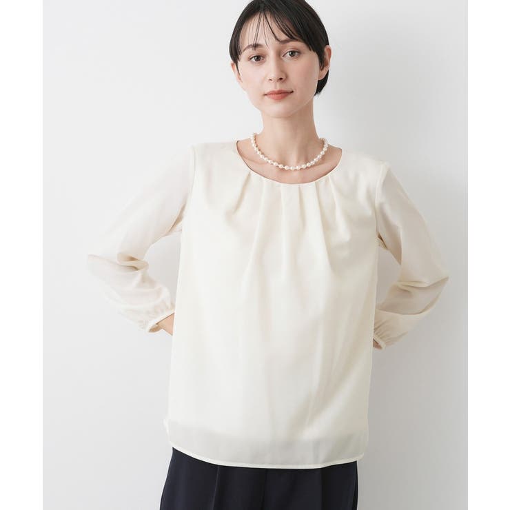 【入卒/セレモニー/洗える】ジョーゼットブラウス | Dessin | 詳細画像11 