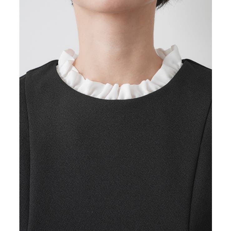 【入卒/セレモニー/セットアップ可能】カットジョーゼット2WAYトップス | Dessin | 詳細画像16 