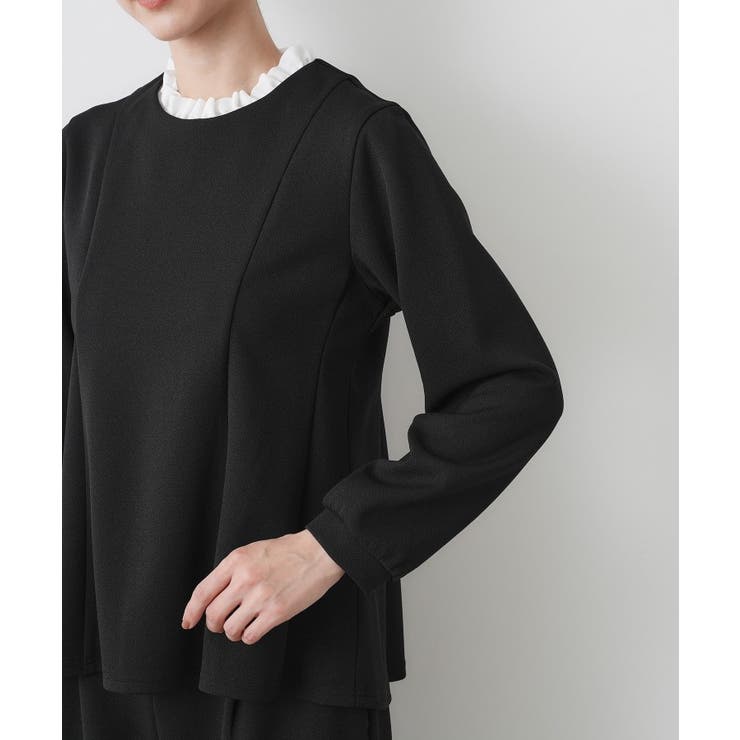 【入卒/セレモニー/セットアップ可能】カットジョーゼット2WAYトップス | Dessin | 詳細画像25 