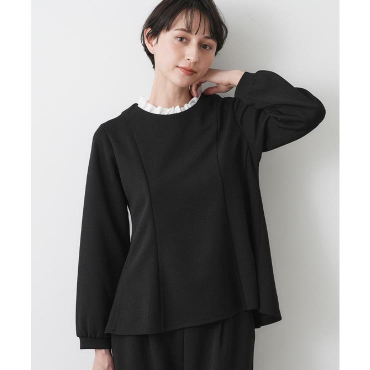 【入卒/セレモニー/セットアップ可能】カットジョーゼット2WAYトップス | Dessin | 詳細画像7 