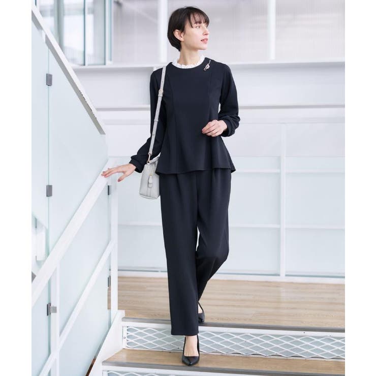 【入卒/セレモニー/セットアップ可能】カットジョーゼット2WAYトップス | Dessin | 詳細画像15 