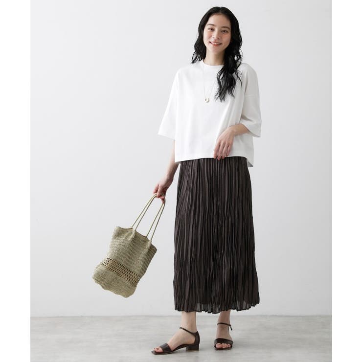 【体型カバー】美光沢カットソーボクシーシルエット | Dessin | 詳細画像3 