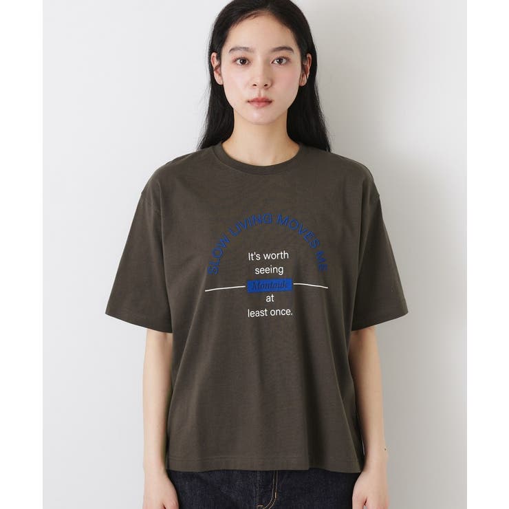 【洗える】オーガニックコットンロゴTシャツ | Dessin | 詳細画像17 