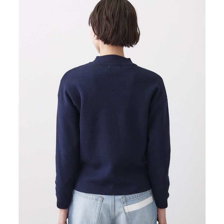 【洗える】ニットジップブルゾン | Dessin | 詳細画像11 