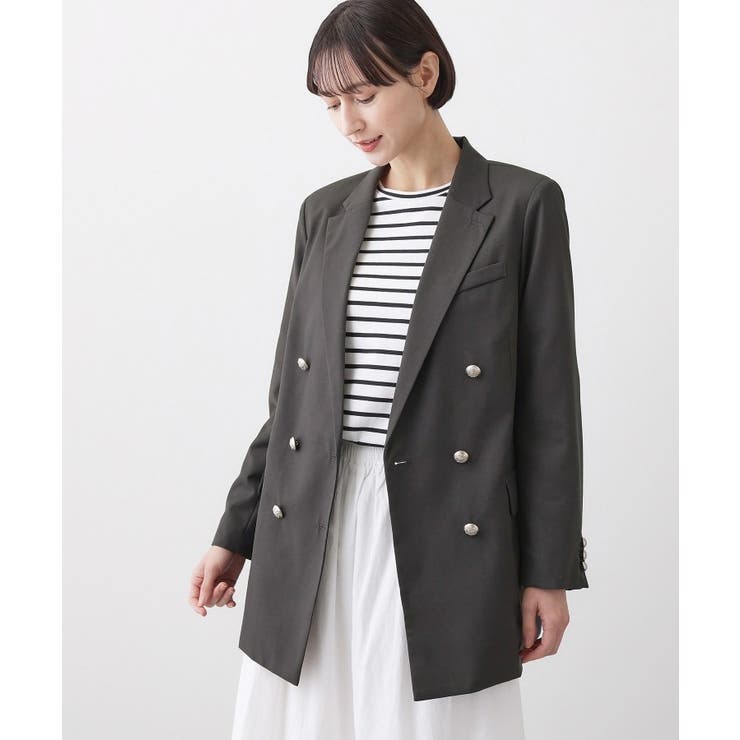 チャコールグレー(013) | ダブルジャケット | Dessin