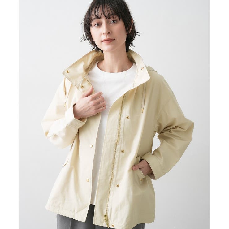 ホワイト(002) | 【撥水/2WAY】フーディーブルゾン | Dessin