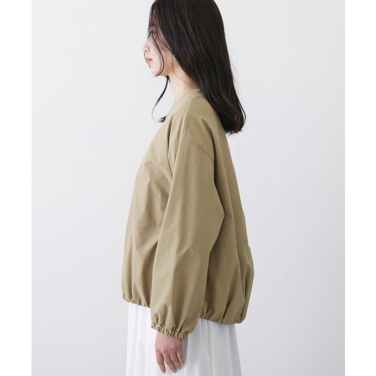 【撥水/洗える】ノーカラーブルゾン | Dessin | 詳細画像10 