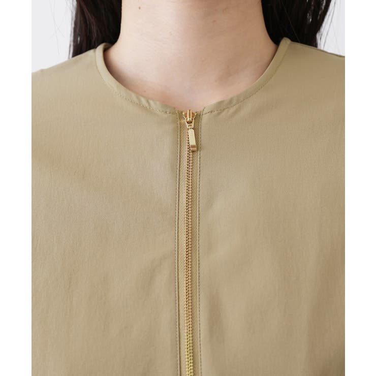 【撥水/洗える】ノーカラーブルゾン | Dessin | 詳細画像12 