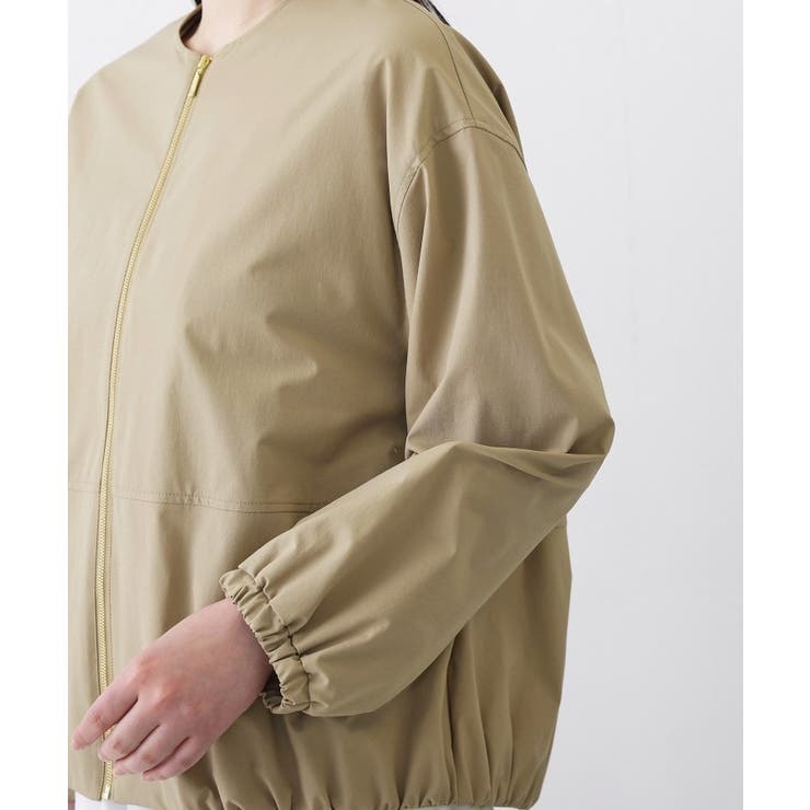 【撥水/洗える】ノーカラーブルゾン | Dessin | 詳細画像13 