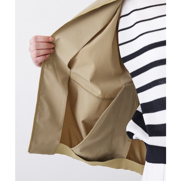 【撥水/洗える】ノーカラーブルゾン | Dessin | 詳細画像16 