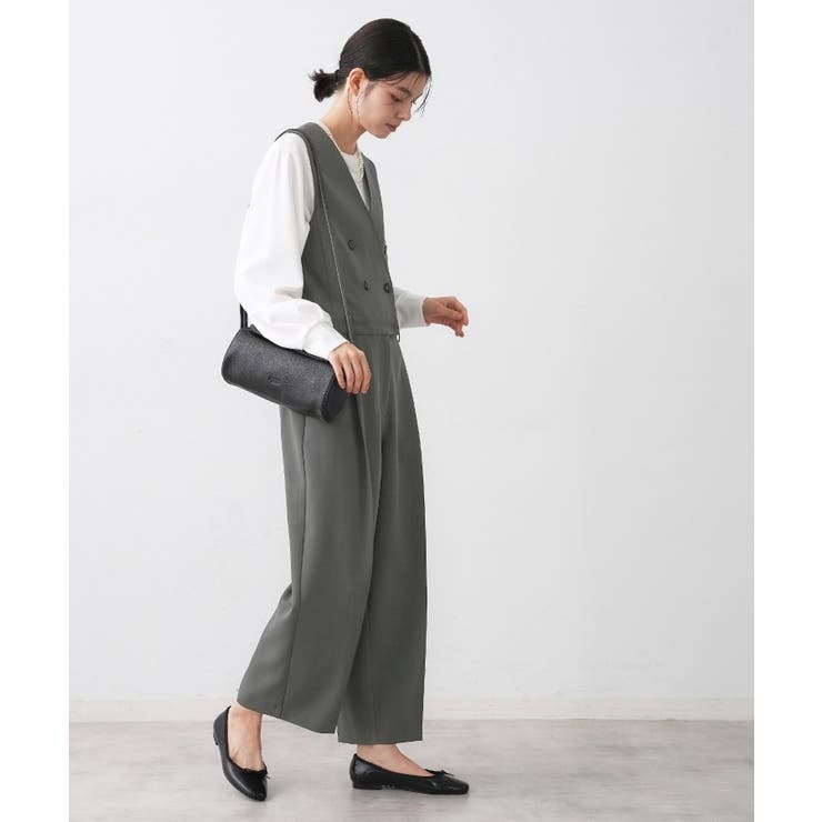 【洗える】セットアップ風ジレオールインワン | Dessin | 詳細画像2 