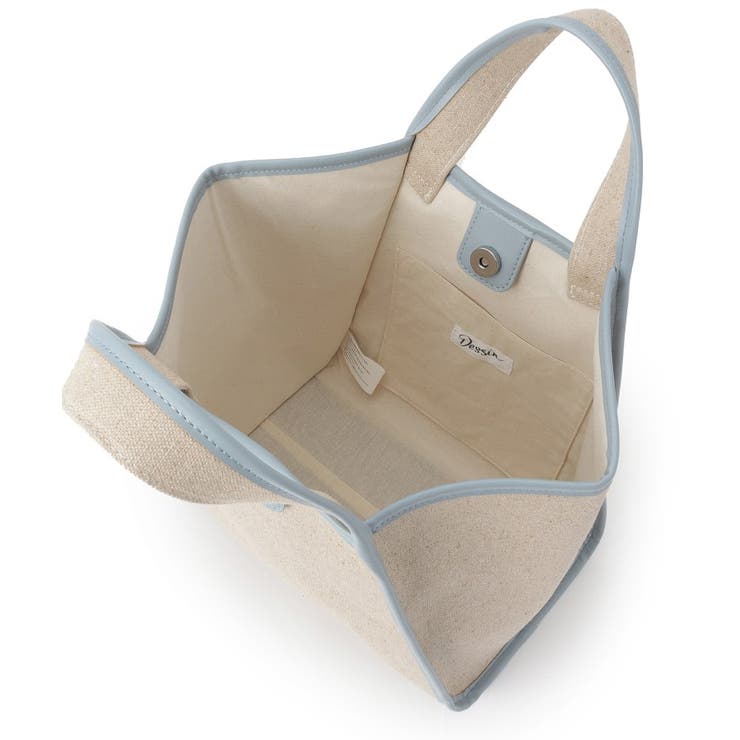 【軽量】コットンリネンパイピングバッグ | Dessin | 詳細画像13 